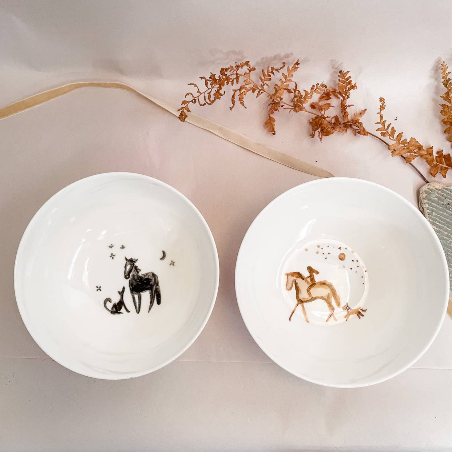 PRE-ORDER: Porcelain Horse Bowls