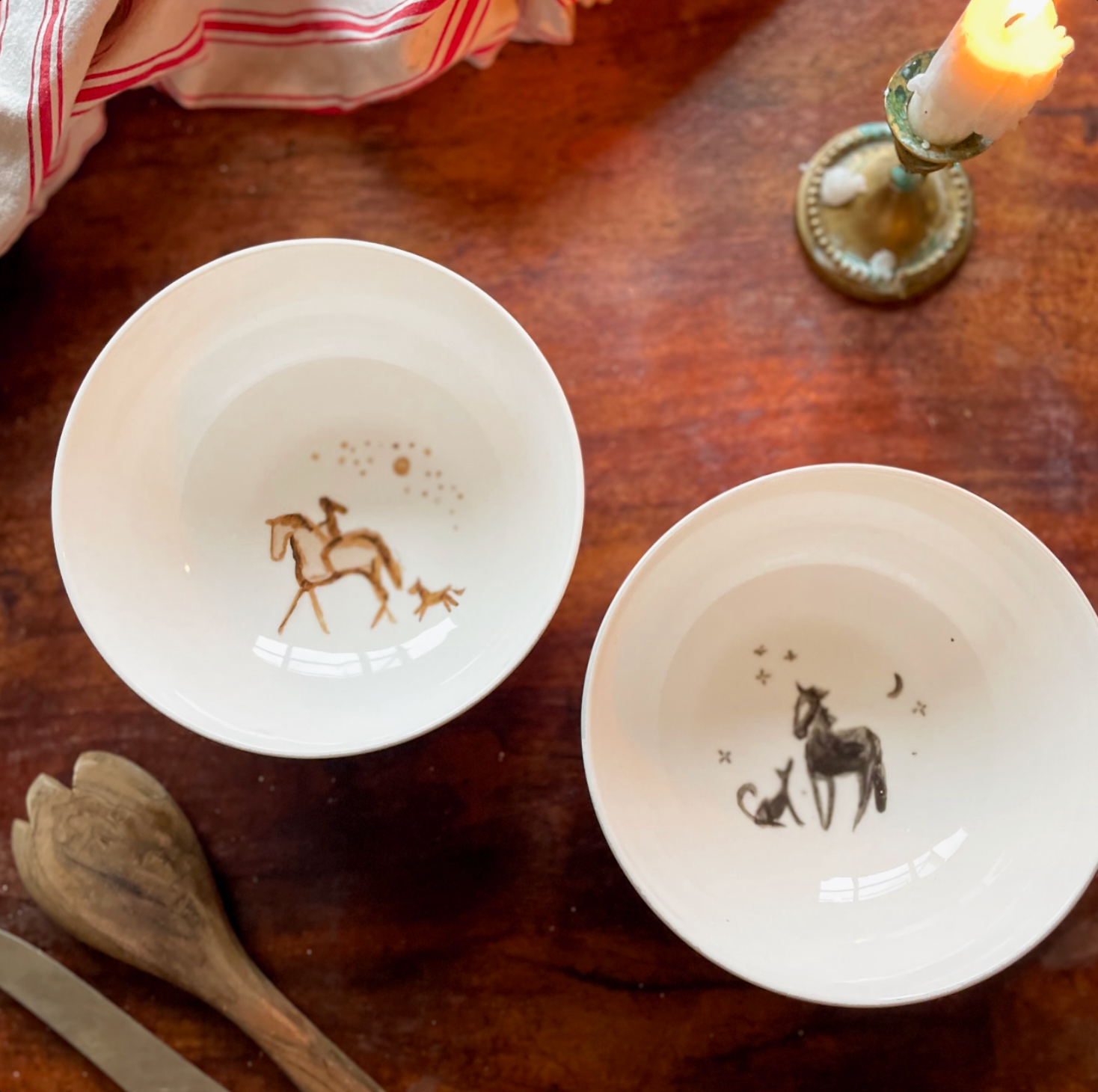 PRE-ORDER: Porcelain Horse Bowls