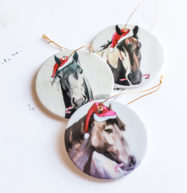 PRE-ORDER: Ceramic Horse Ornaments - Horse Heads