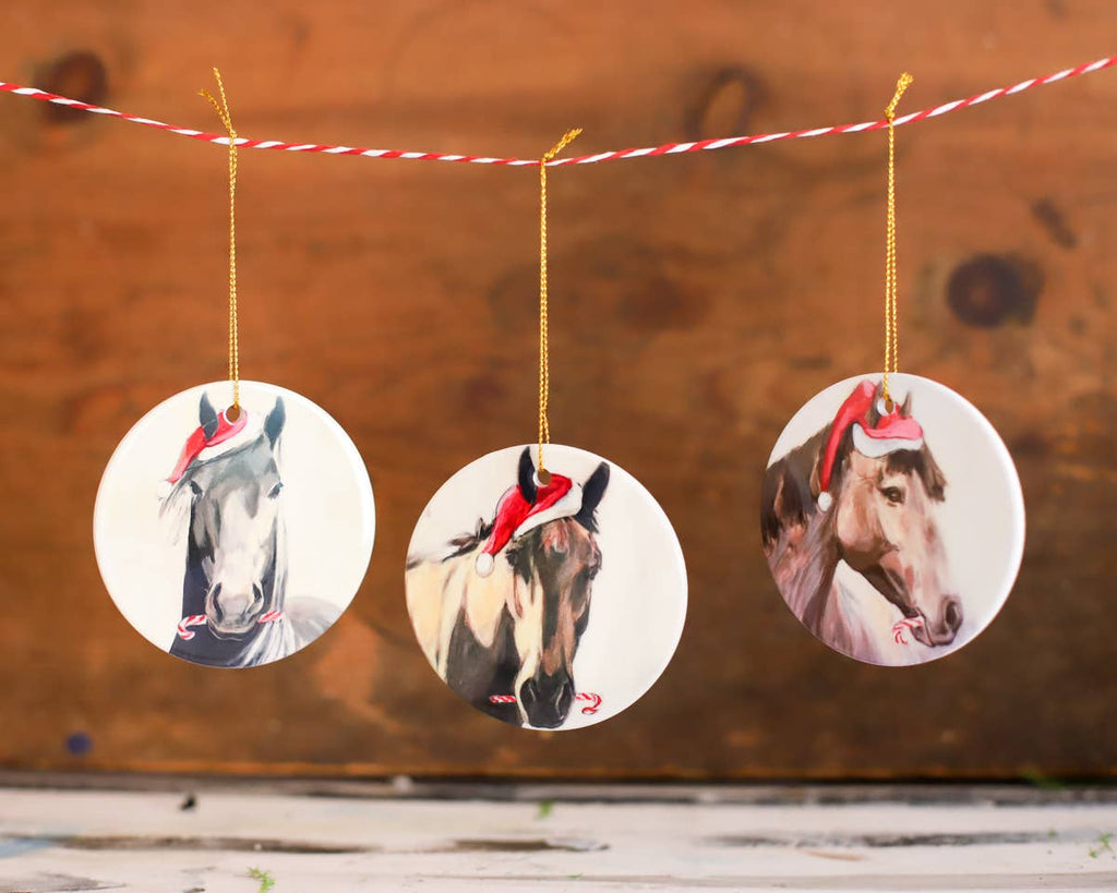 PRE-ORDER: Ceramic Horse Ornaments - Horse Heads