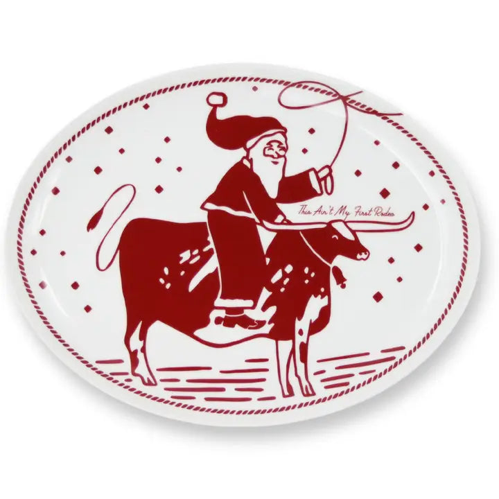PRE-ORDER: "This Ain't My First Rodeo" Oval Porcelain Platter