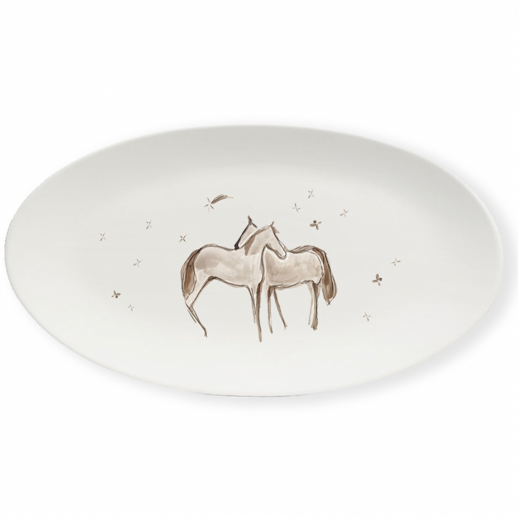 PRE-ORDER: Porcelain Horse Platter