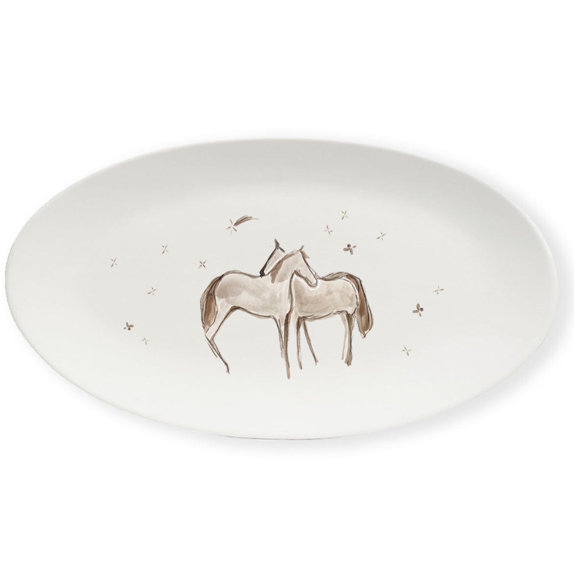 PRE-ORDER: Porcelain Horse Platter